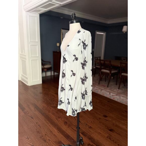 Free People Boho Gauze Dress Rustic Luxury Gypsy Free Spirit Summer Pool Beach - Picture 6 of 11